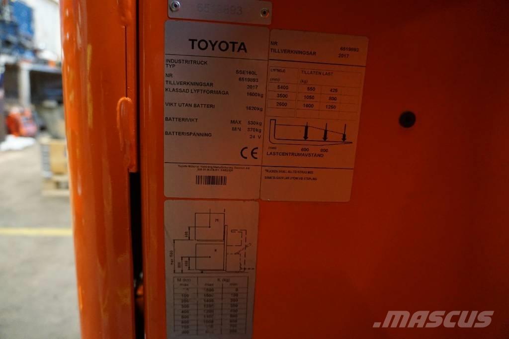 Toyota SSE160L Zelfrijdende stapelaars