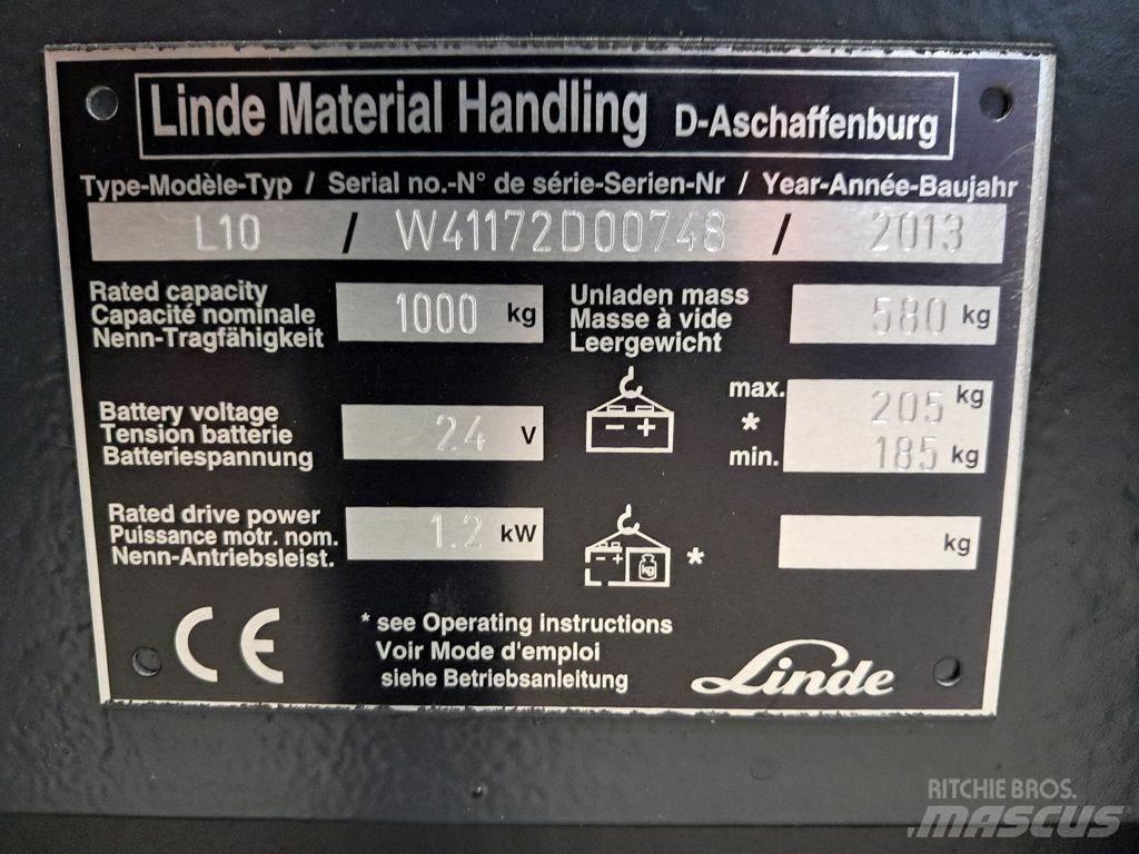 Linde L10 Deichselstapler