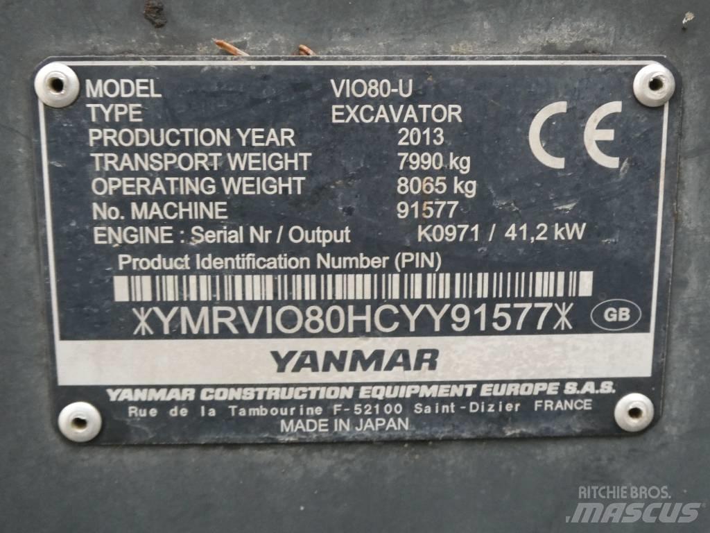 Yanmar Vio 80 U Midibagger  7t - 12t