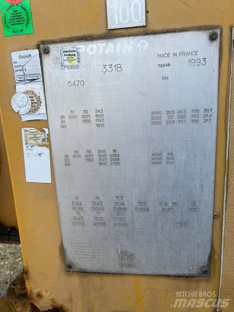 Potain GTMR 331 B Turmdrehkrane