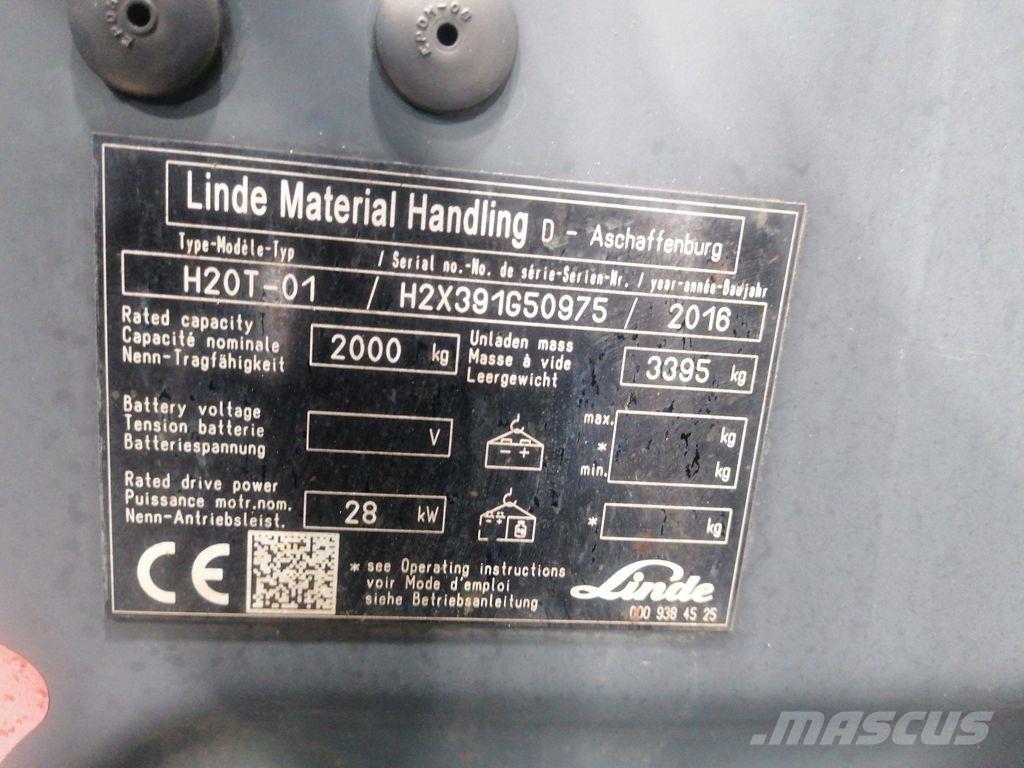 Linde H20T-01 LPG heftrucks