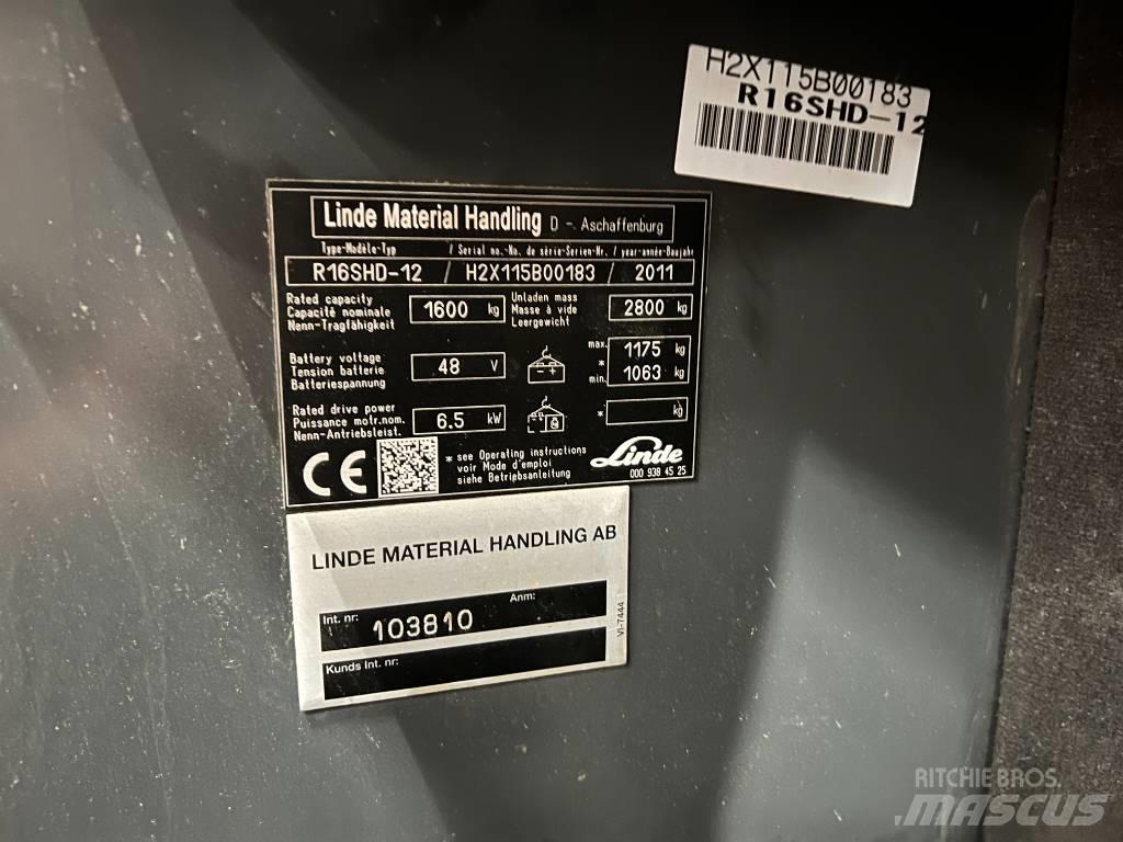 Linde R16S Schubmaststapler