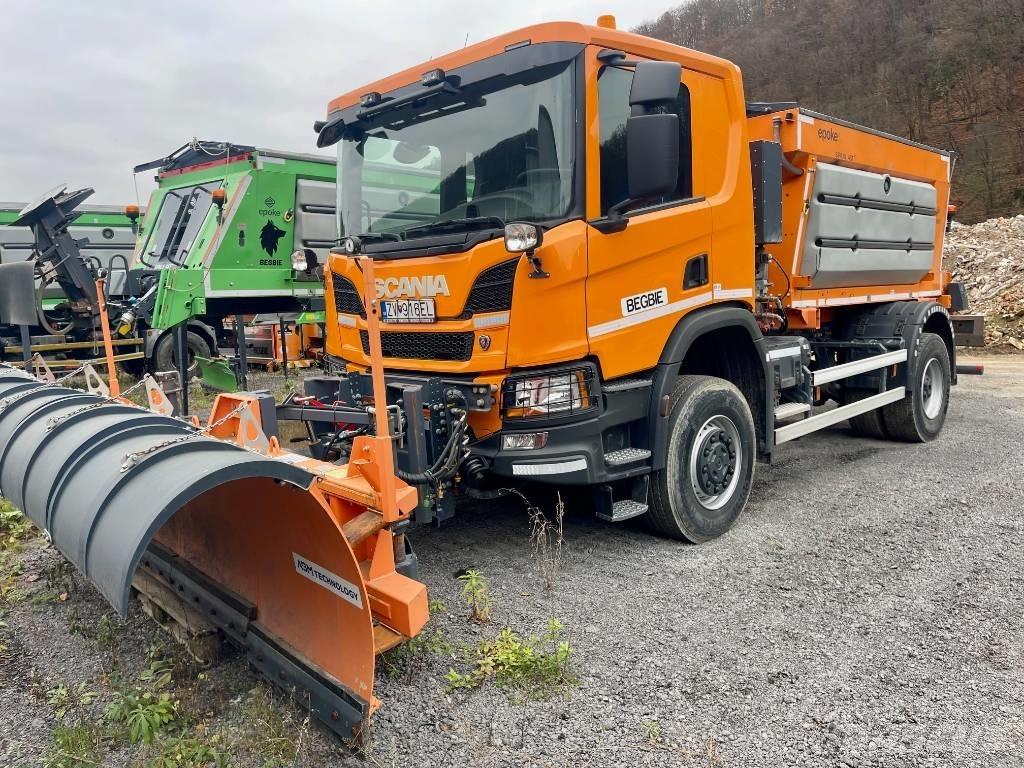 Scania P 410 Sand- und Salzstreuer