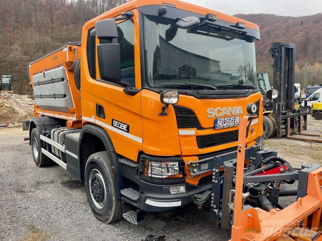 Scania P 410 Sand- und Salzstreuer