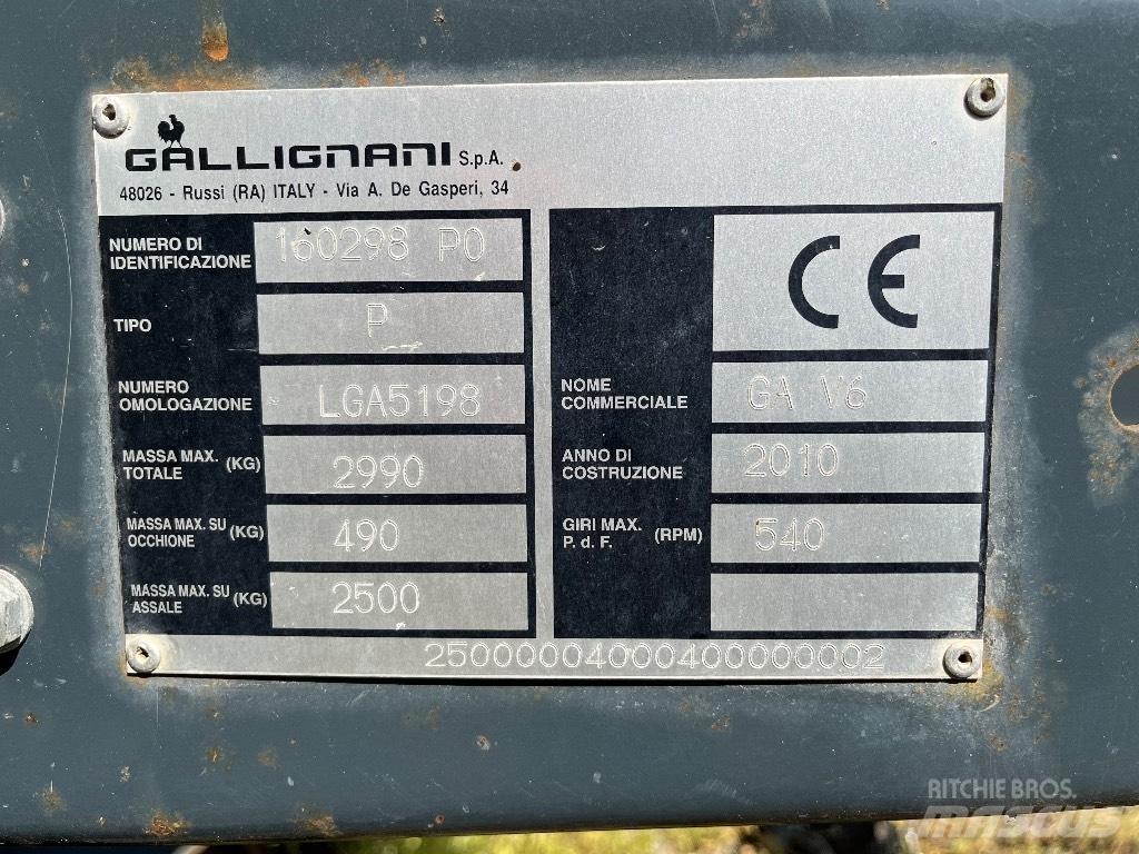 Gallignani GA V6 Rundballenpressen