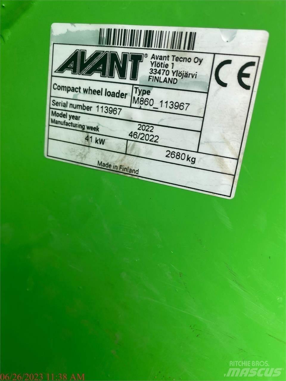 Avant 860I Radlader
