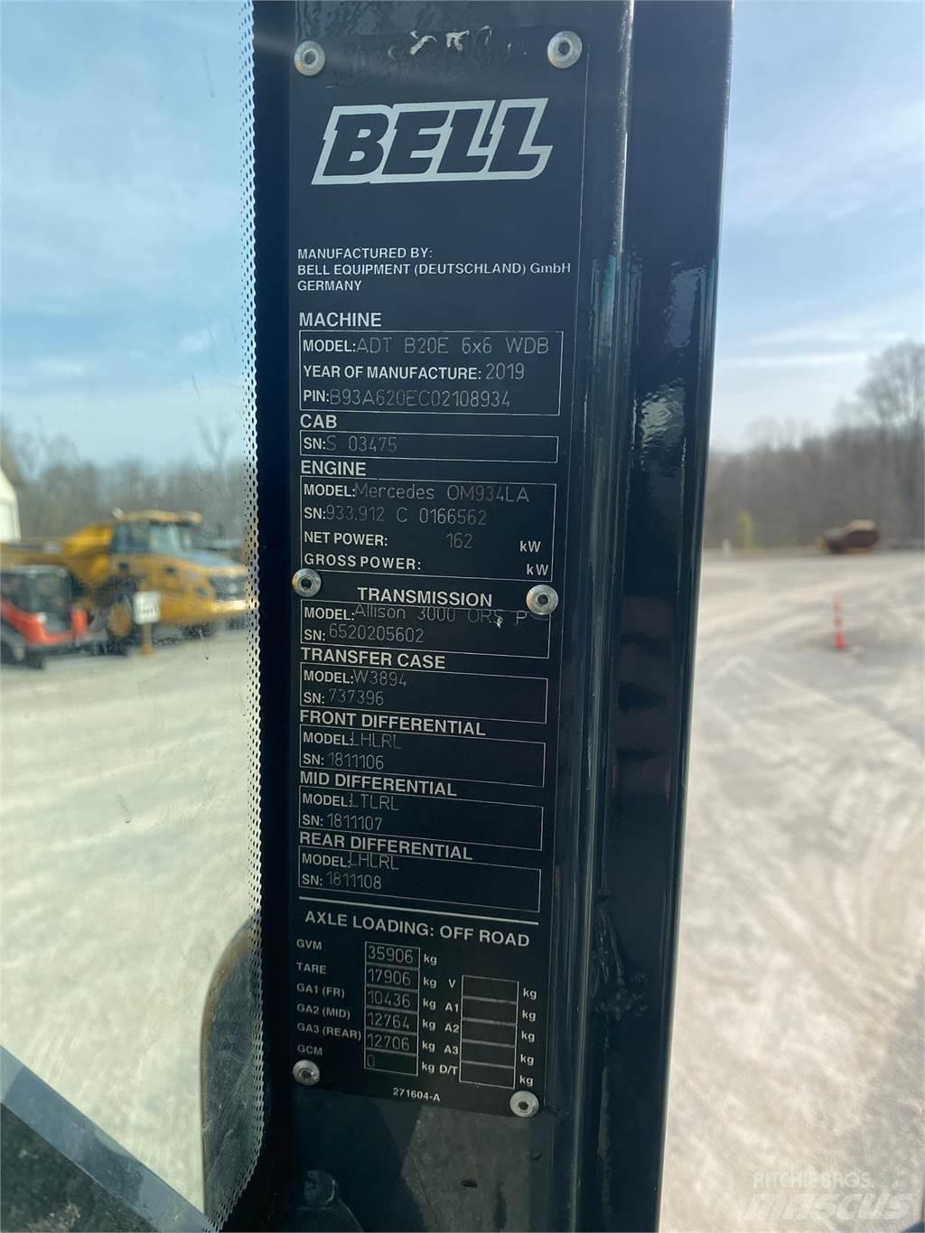 Bell B20E Dumper - Knickgelenk