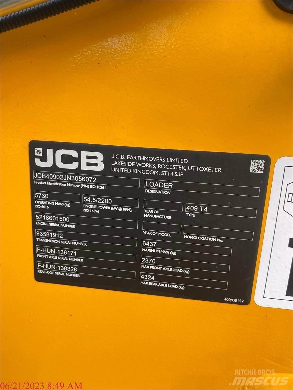 JCB 409 Radlader