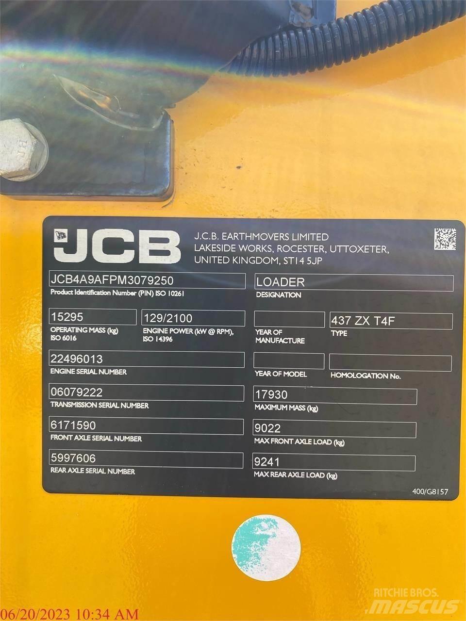 JCB 437ZX Radlader