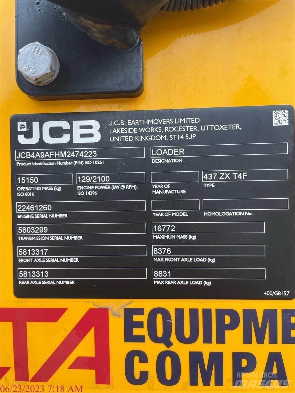 JCB 437ZX Radlader