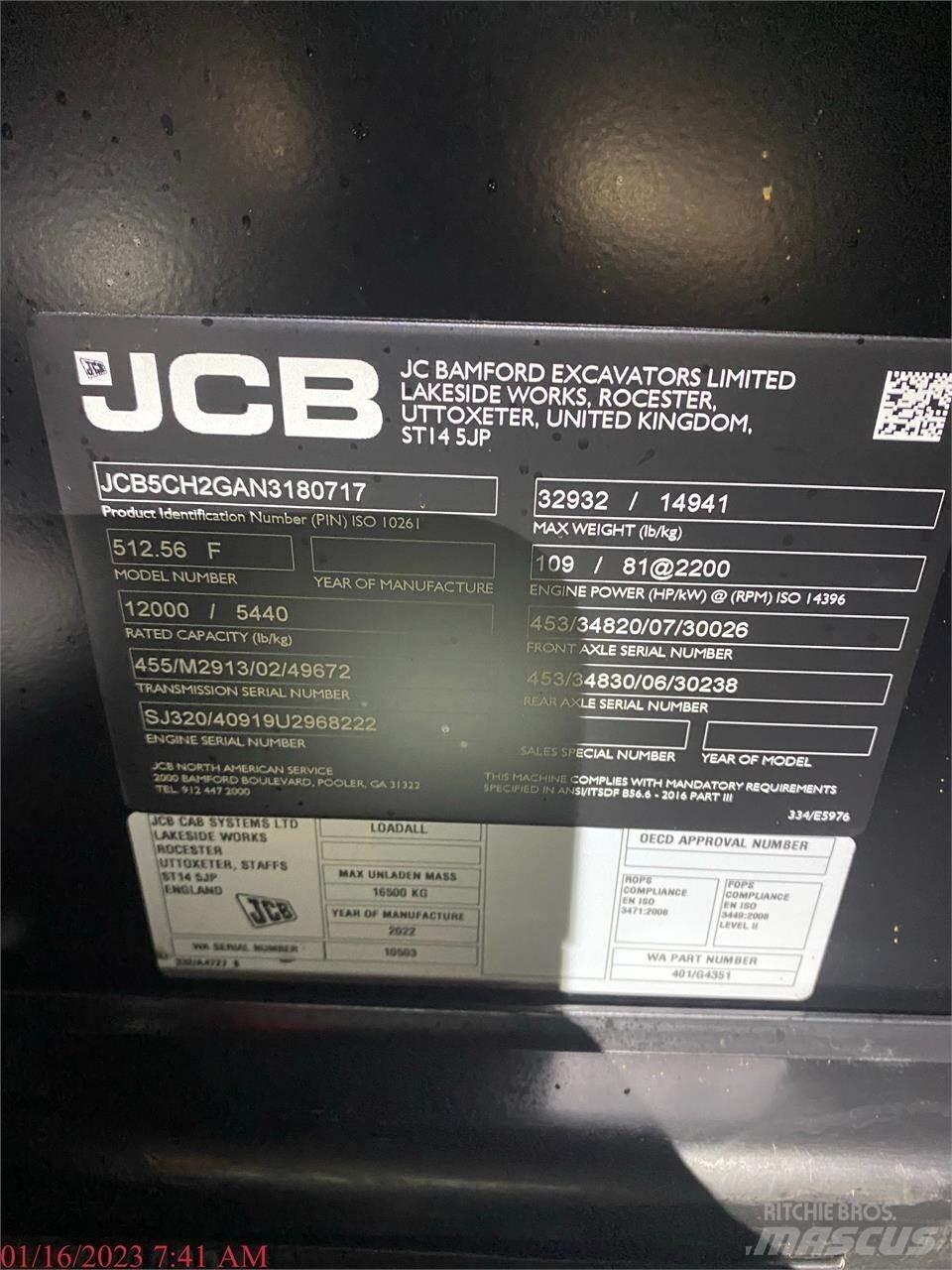 JCB 512-56 Teleskoplader