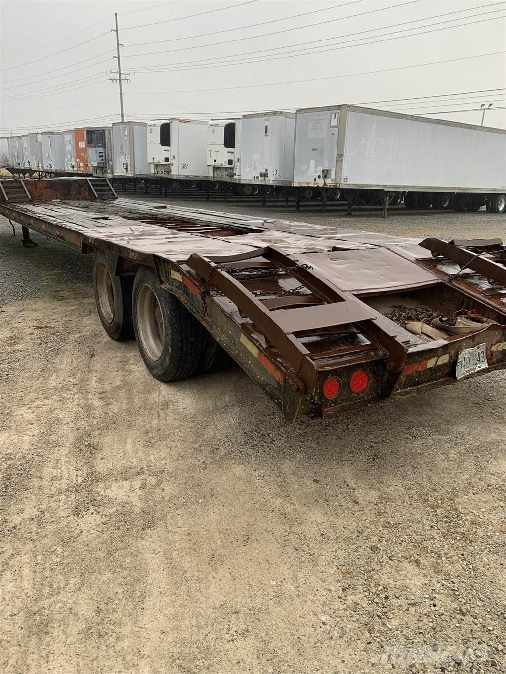  SHOP BUILT Tieflader-Auflieger