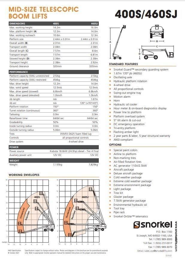 Snorkel 460SJ Teleskopbühnen