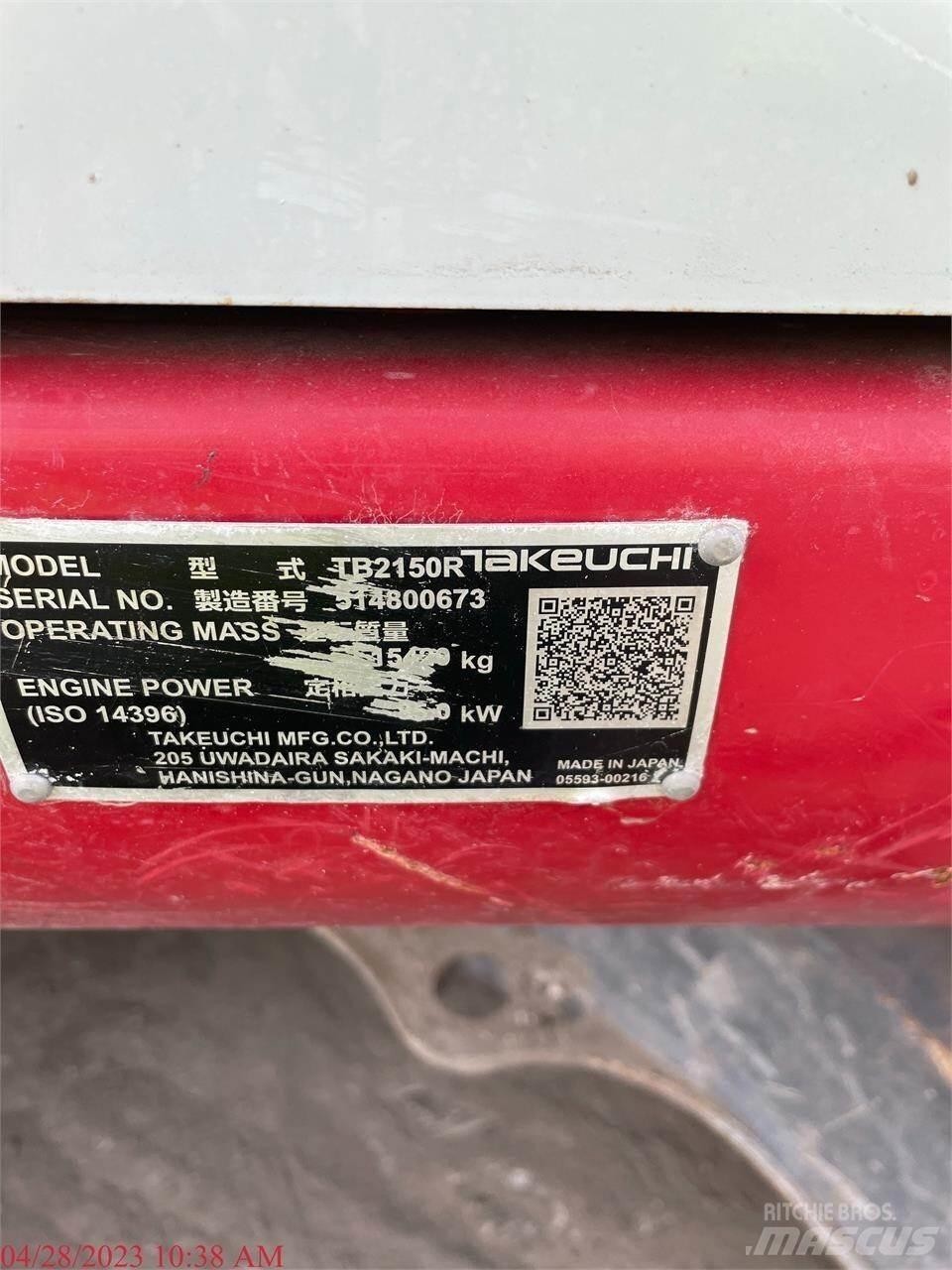Takeuchi TB2150R Raupenbagger
