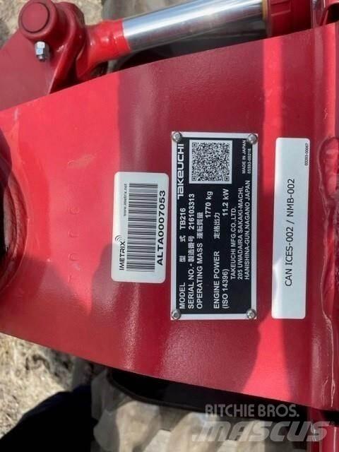 Takeuchi TB216 Minibagger < 7t