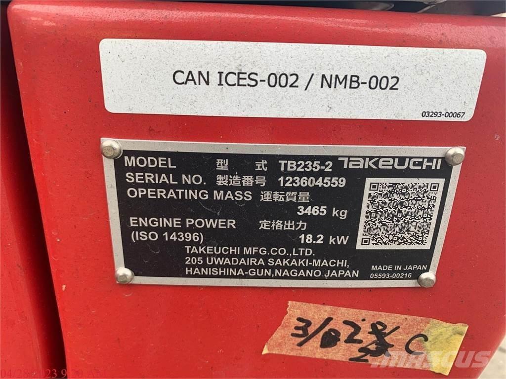 Takeuchi TB235-2 Minibagger < 7t