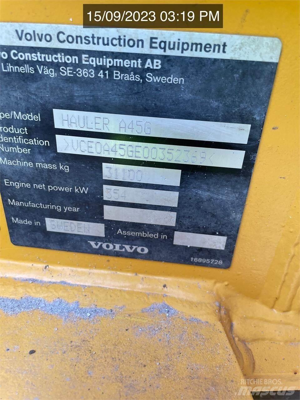 Volvo A45G Dumper - Knickgelenk