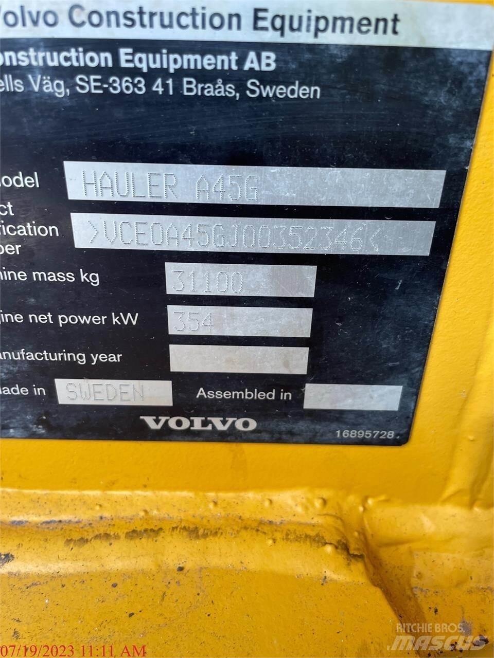 Volvo A45G Dumper - Knickgelenk