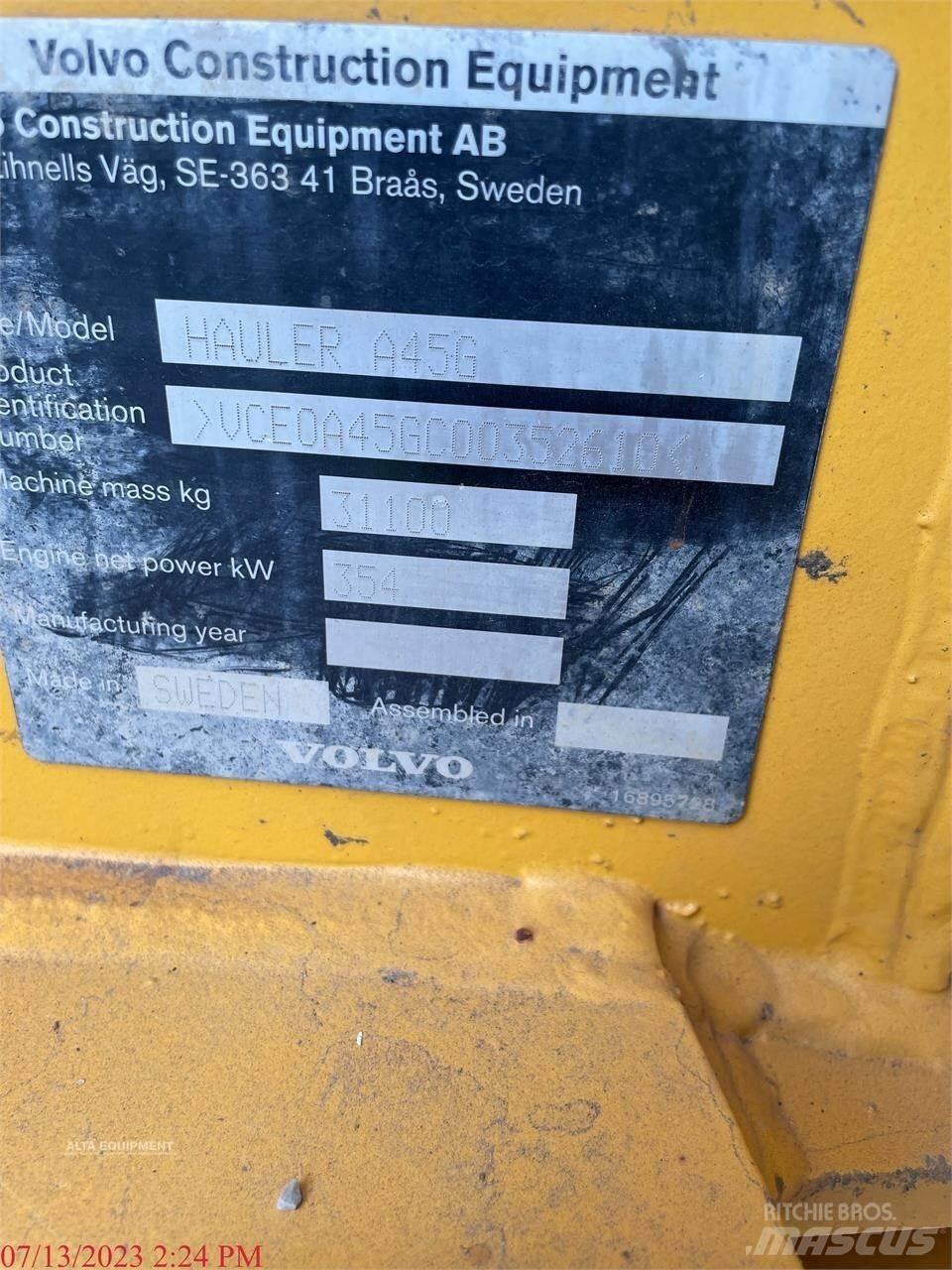 Volvo A45G Dumper - Knickgelenk