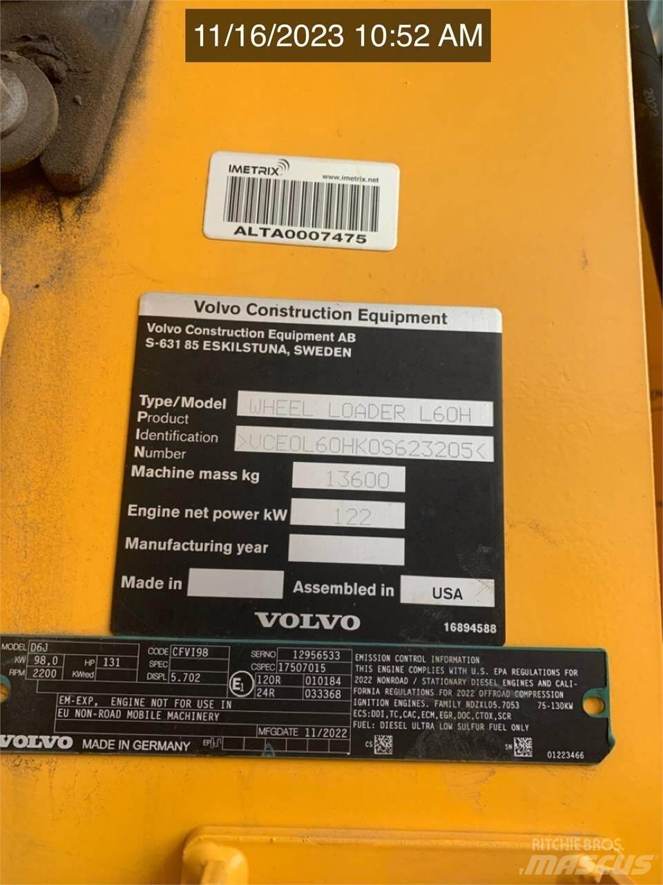 Volvo L60H Radlader