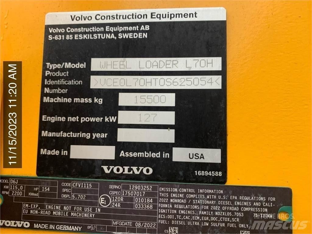 Volvo L70H Radlader