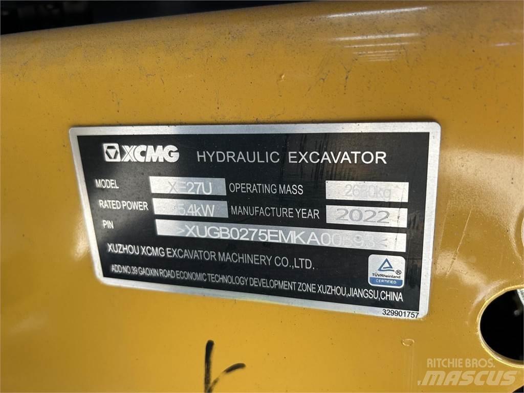 XCMG XE27U Minibagger < 7t