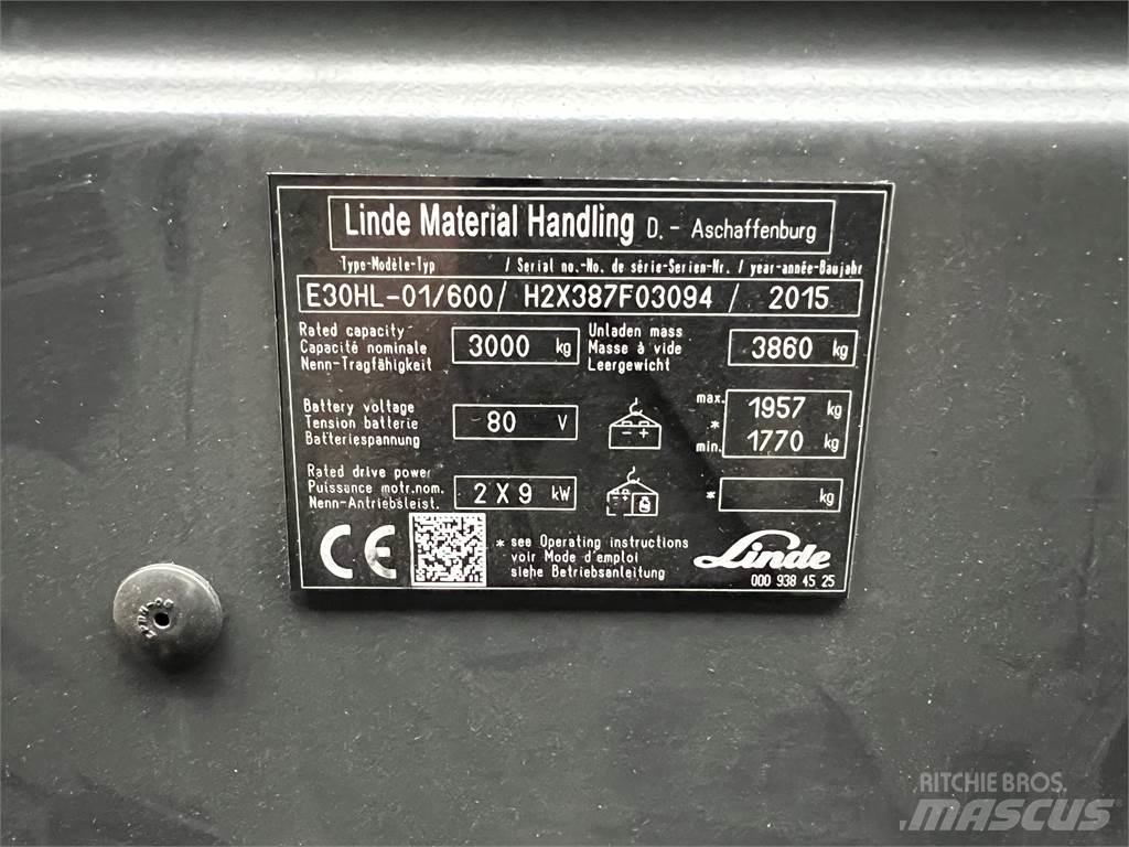 Linde E30/600HL Elektrische heftrucks