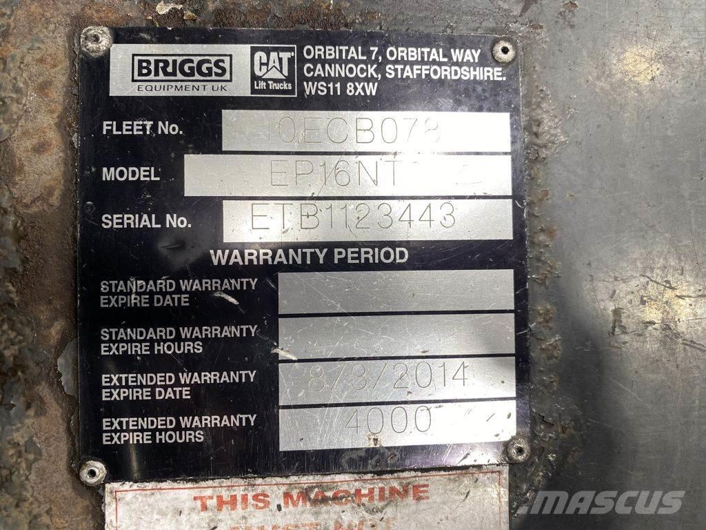 CAT EP16NT Elektrische heftrucks