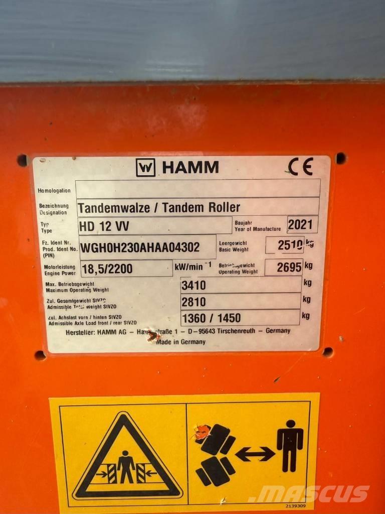 Hamm HD 12 Tandemwalzen