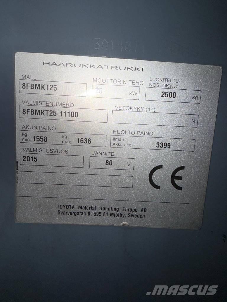 Toyota 8 FBMKT 25 Elektrische heftrucks