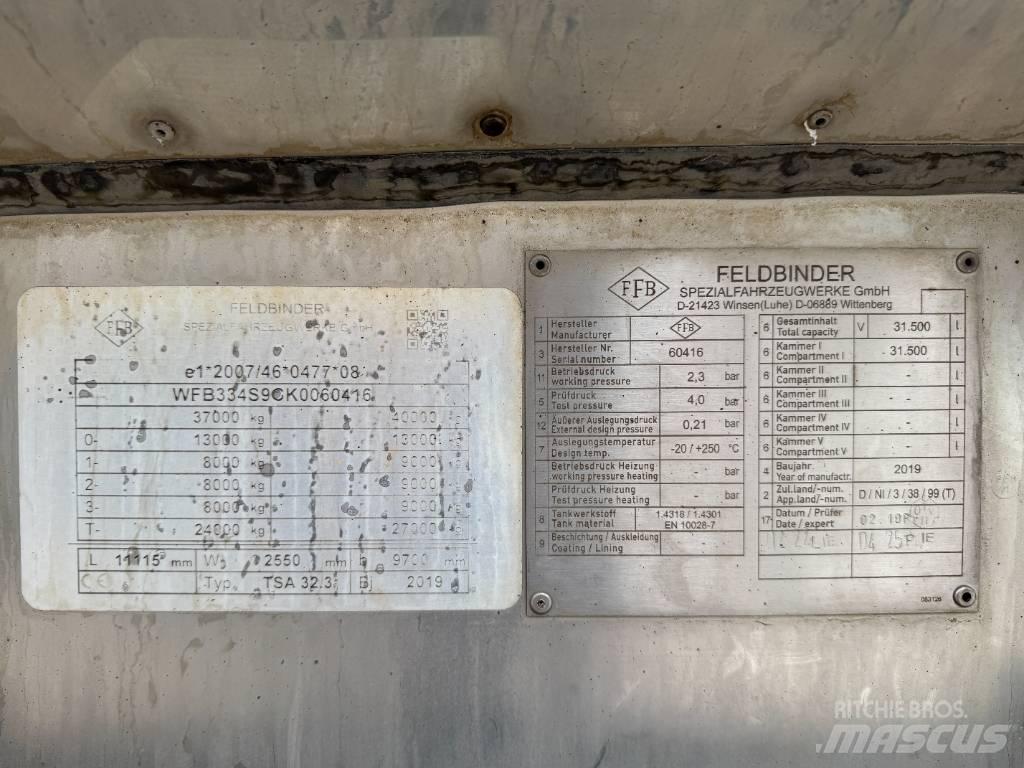 Feldbinder TSA 32.3 Tankanhänger