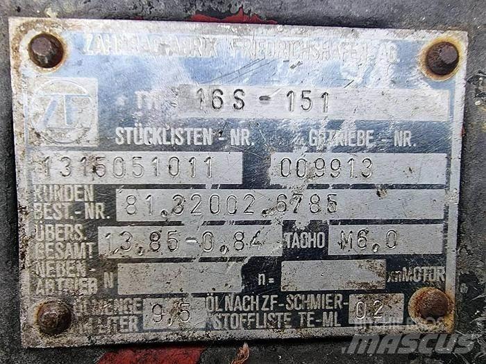 ZF 16 S 151 Transport Sonstige