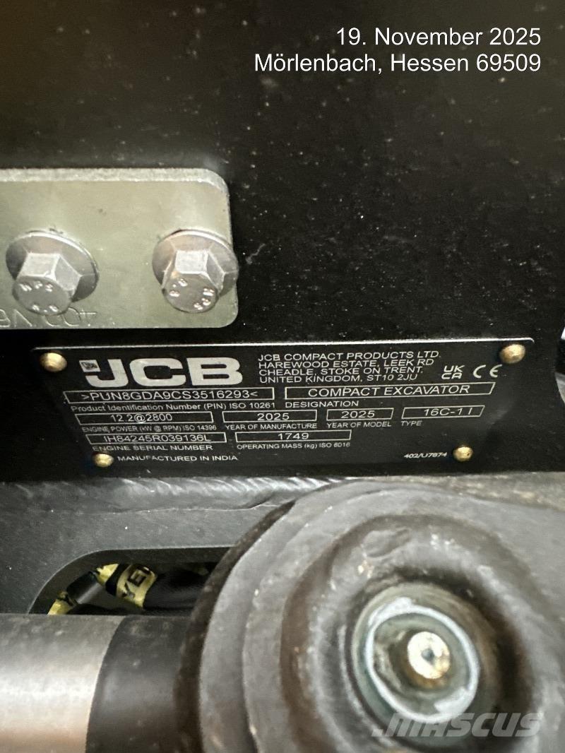 JCB 16C-1 Minibagger < 7t