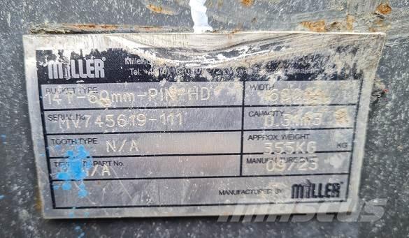  2' BUCKET, 60mm PINS Schaufeln