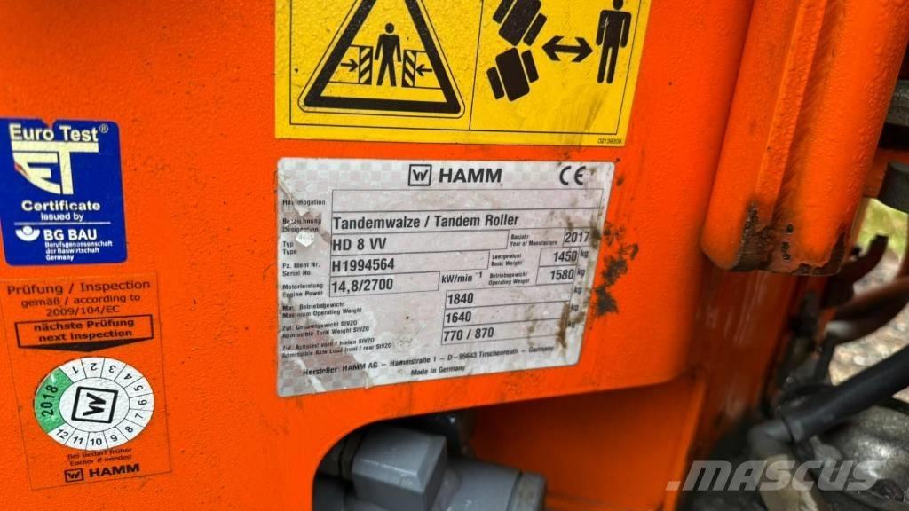 Hamm HD 8 VV Tandemwalzen