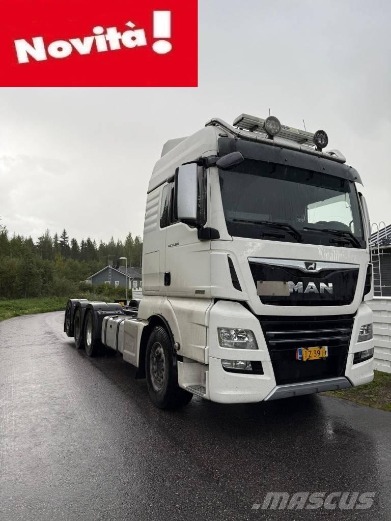 MAN TGX 32.580 Pritschenwagen mit Seilwinde