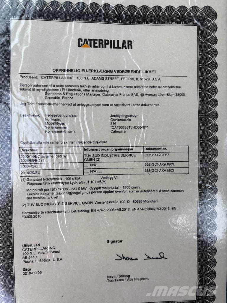 CAT 336 Raupenbagger