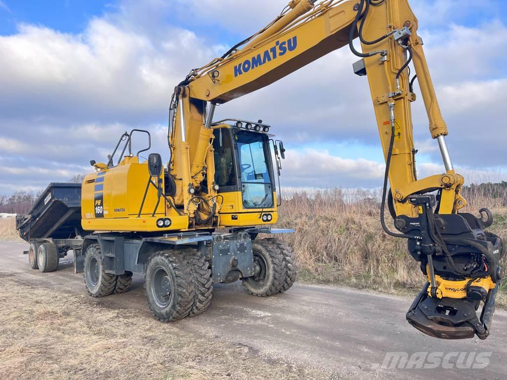 Komatsu PW 160 Mobilbagger