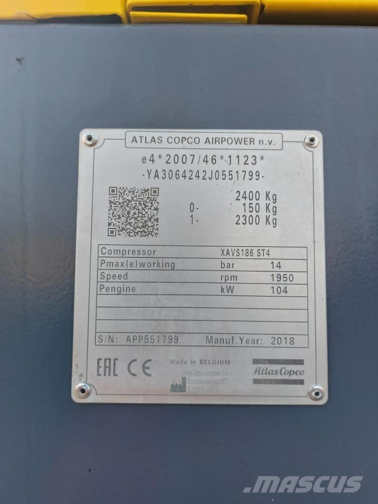 Atlas Copco XAVS186 Kompressoren