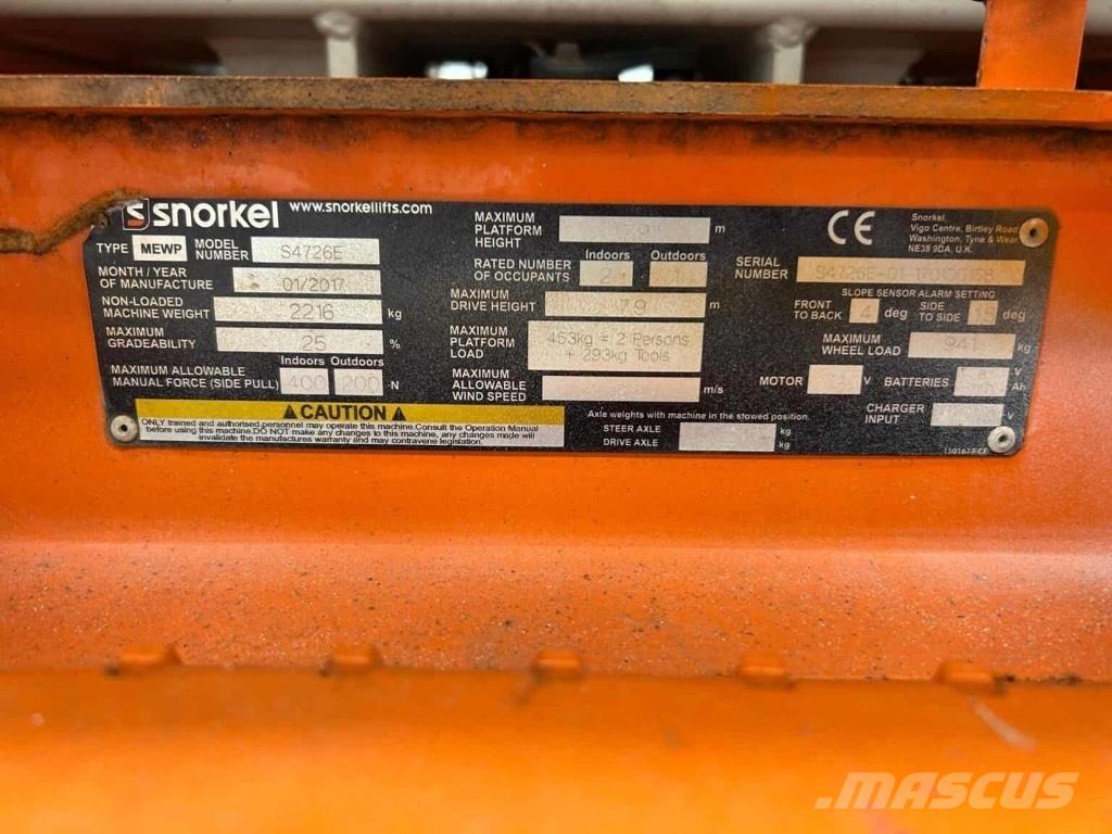 Snorkel S 4726 E Scheren-Arbeitsbühnen