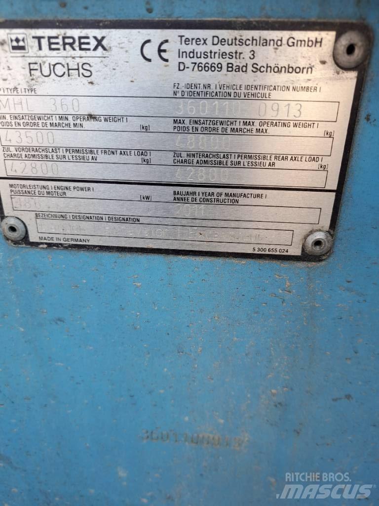 Fuchs MHL360D Materialumschlag