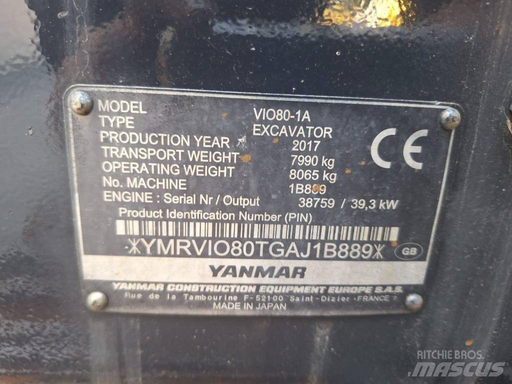 Yanmar Vio 80-1A Midibagger  7t - 12t