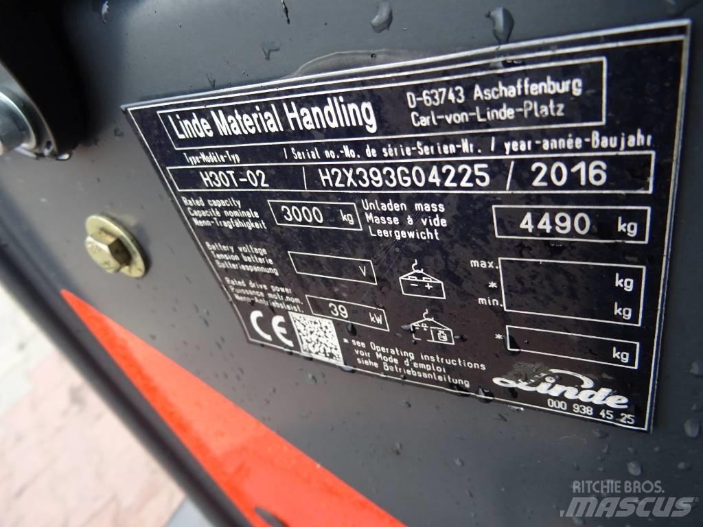 Linde H30T-02 LPG heftrucks