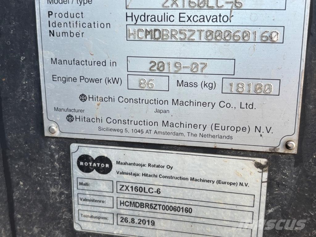 Hitachi ZX 160 LC-6 Raupenbagger
