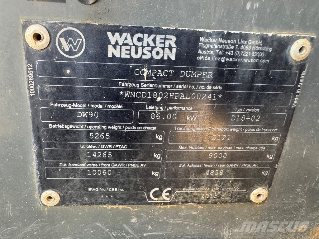 Wacker Neuson DW 90 Minidumper