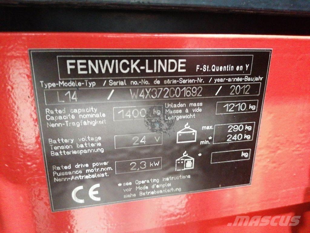 Linde L14 Deichselstapler