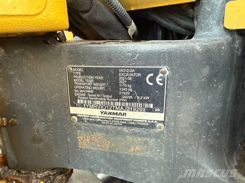 Yanmar Vio 12 Minibagger < 7t