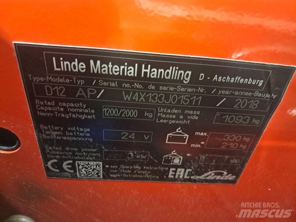 Linde D12 AP Deichselstapler