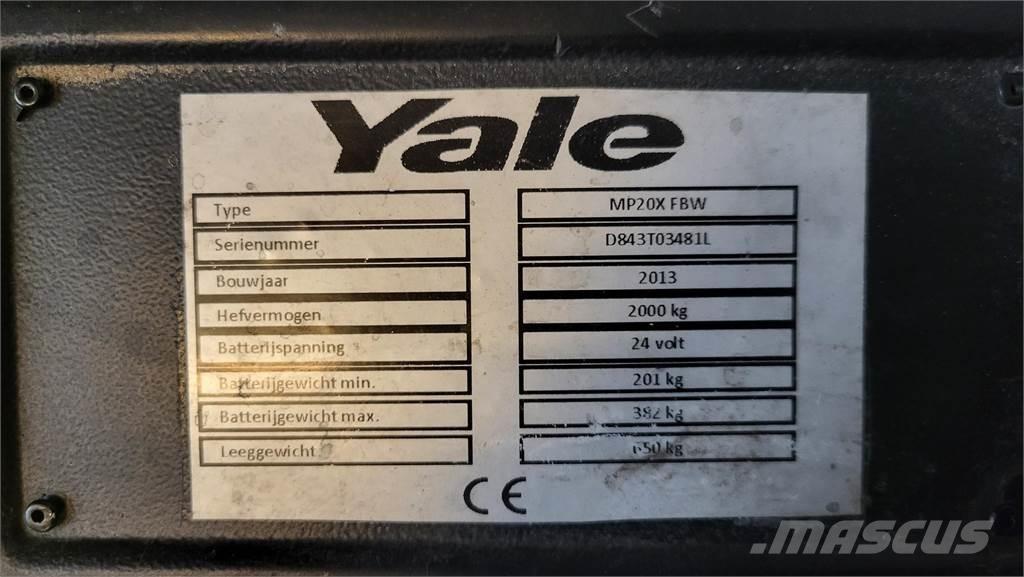 Yale MP20X 2013 Niedergabelstapler