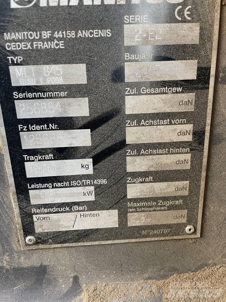 Manitou MLT 845 Teleskoplader für Landwirtschaft